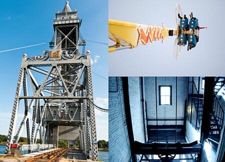 Leadcounterweights by Nuclead used in elevators, bridges and funfair rides